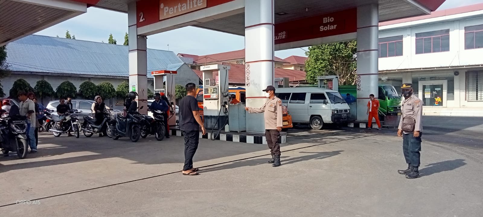 Polsek Biru-Biru Polresta Deli Serdang Monitoring BBM Di SPBU