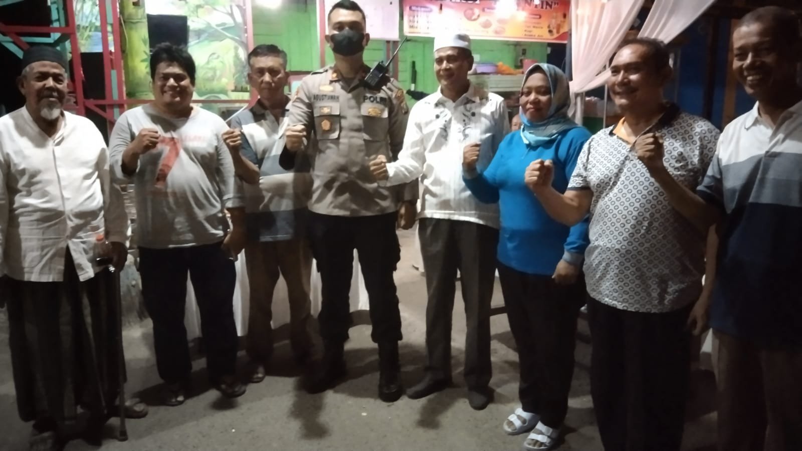Kapolsek Percut Sei Tuan Giat Sambangi Pos Kamling