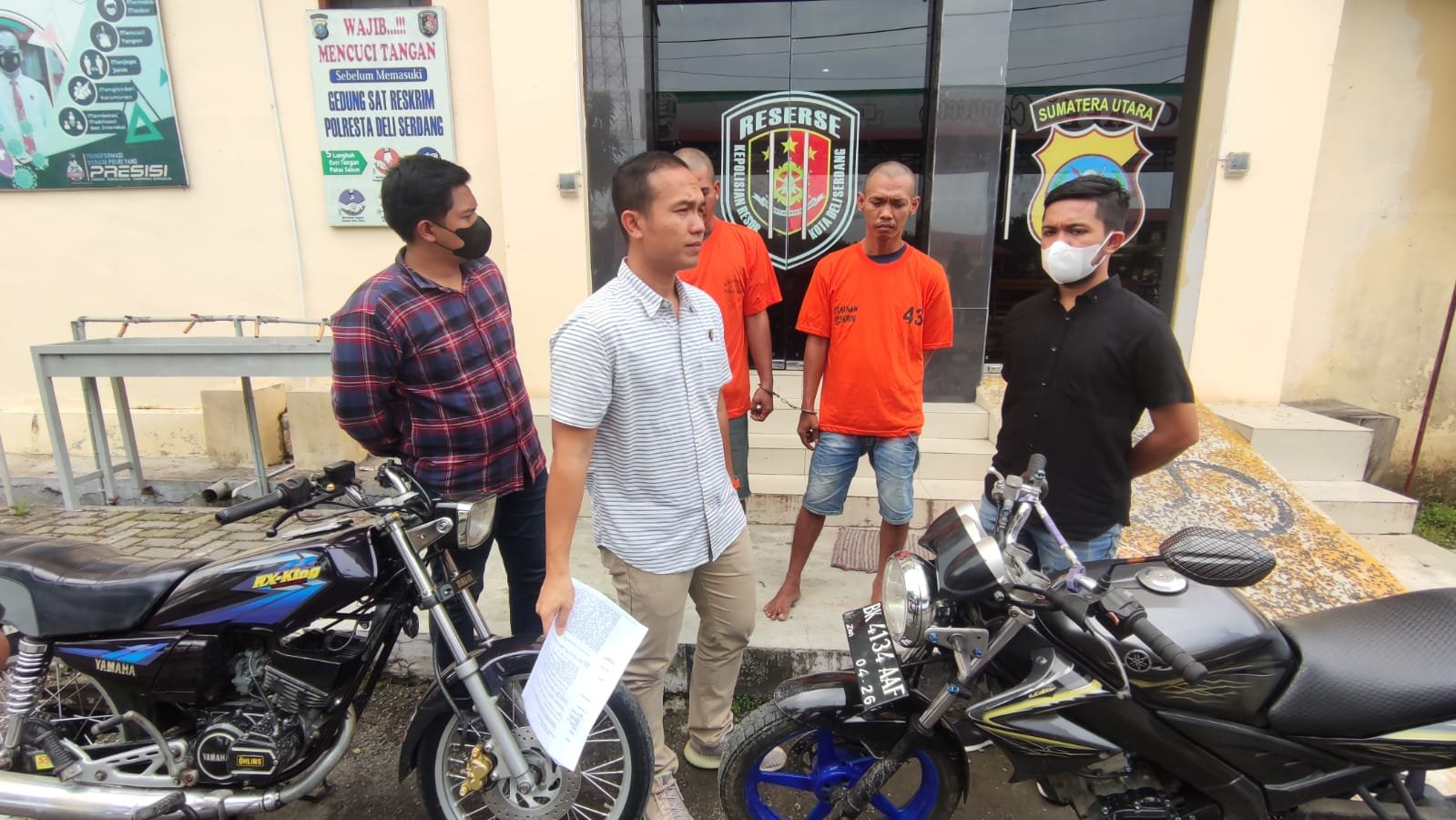 Sat Reskrim Polresta Deli Serdang Ringkus Dua Curanmor