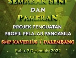 Semarak Pensi Dalam Proyek Penguatan Pelajar Pancasila SMP Xaverius 1 Palembang