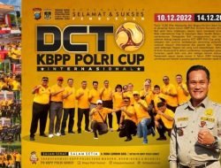 PD KBPP Polri Sumut, Ketua Ir Bona LG Mengucapkan Selamat & Sukses Pembukaan DCT KBPP Polri Cup Internasional 2022