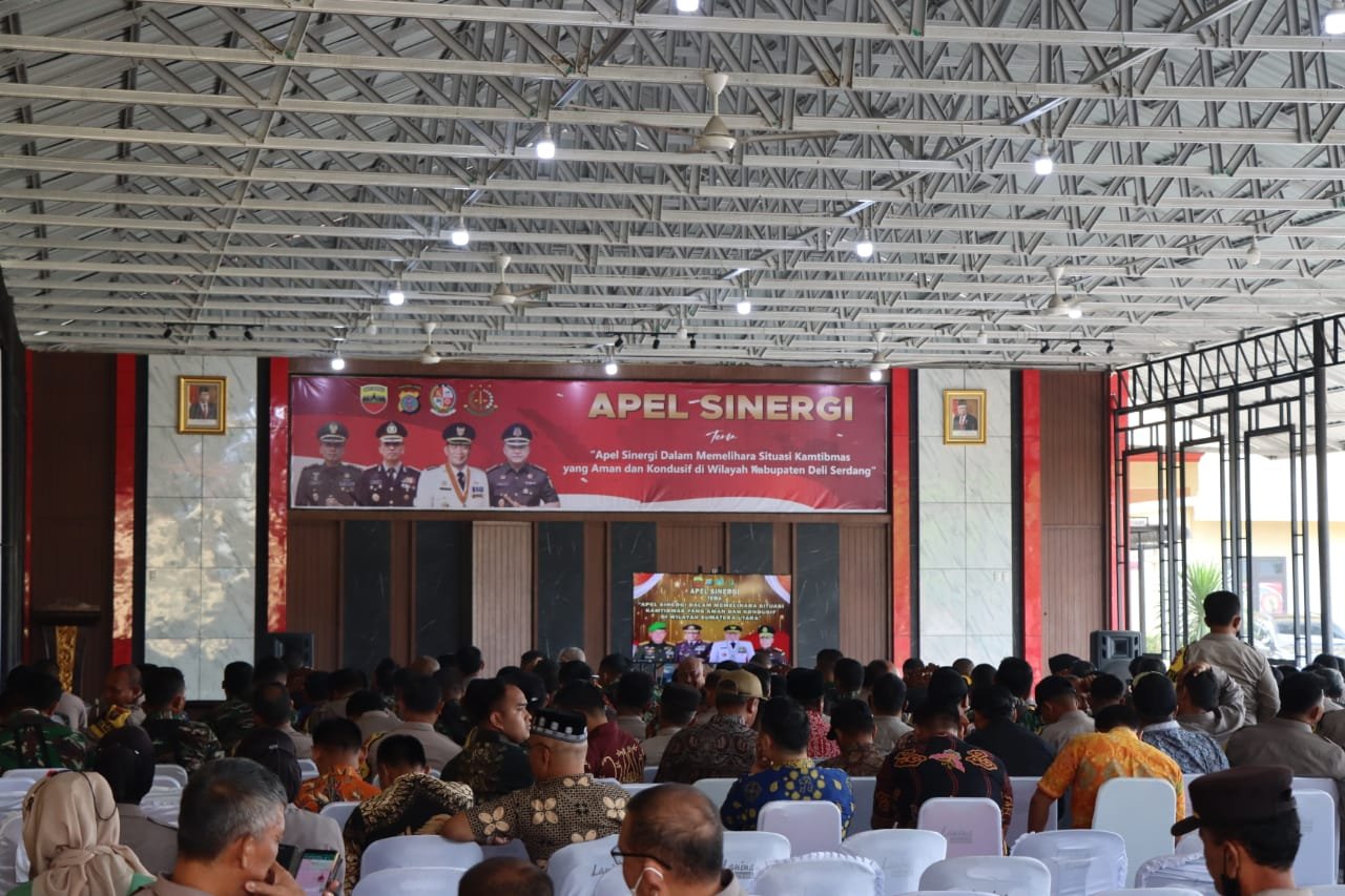 Polresta Deli Serdang Apel Sinergi Bersama Instansi Terkait