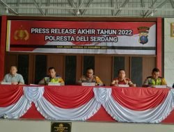 Press Release Akhir Tahun 2022 Polresta Deli Serdang