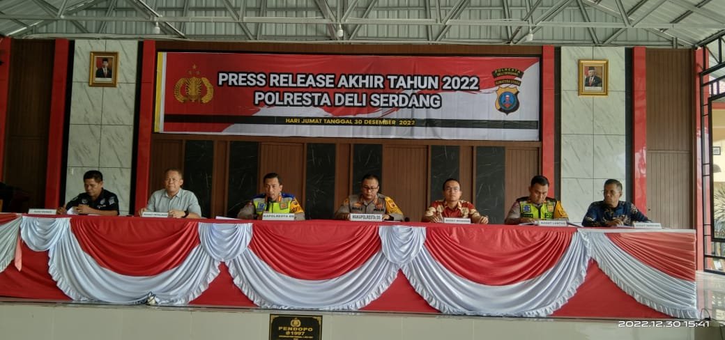 Press Release Akhir Tahun 2022 Polresta Deli Serdang Press Release Akhir Tahun 2022 Polresta Deli Serdang