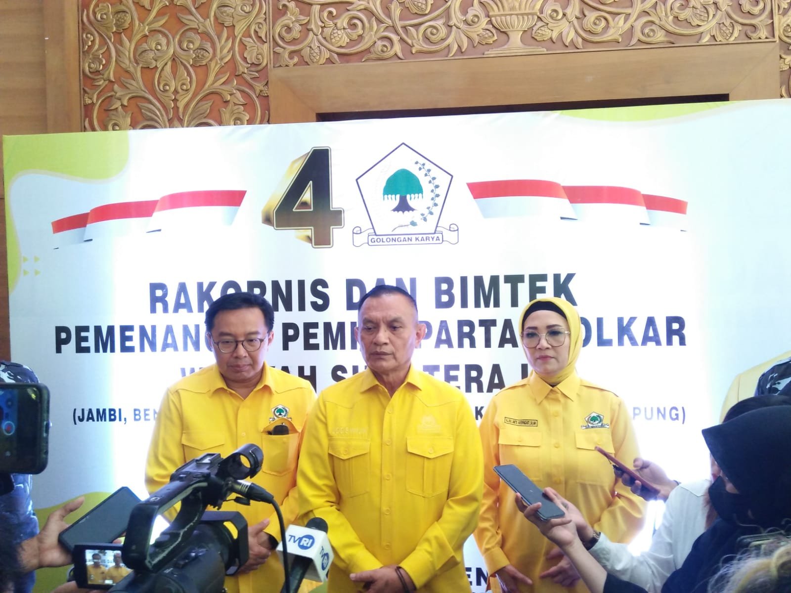 Lodewijk : Tugas yang diberikan oleh ketua umum yaitu Memenangkan Pilpres, Pileg dan Pilkada.