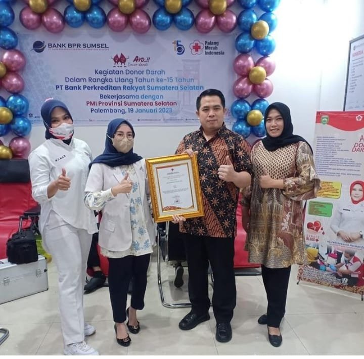 PMI Provinsi Sumsel Lakukan Donor Darah Sinergitas Bersama BPR Sumatera Selatan PMI Provinsi Sumsel Lakukan Donor Darah Sinergitas Bersama BPR Sumatera Selatan