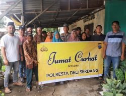 Polresta Deli Serdang Gelar Juma’t Curhat Bersama warga