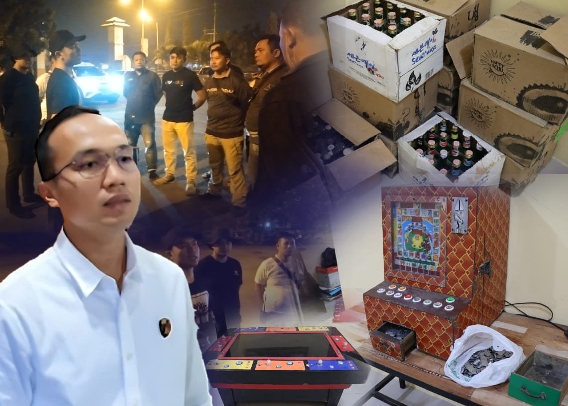 Ops Pekat Toba, Polresta Deli Serdang Amankan Premanisme, Sita Miras Serta Mesin Judi