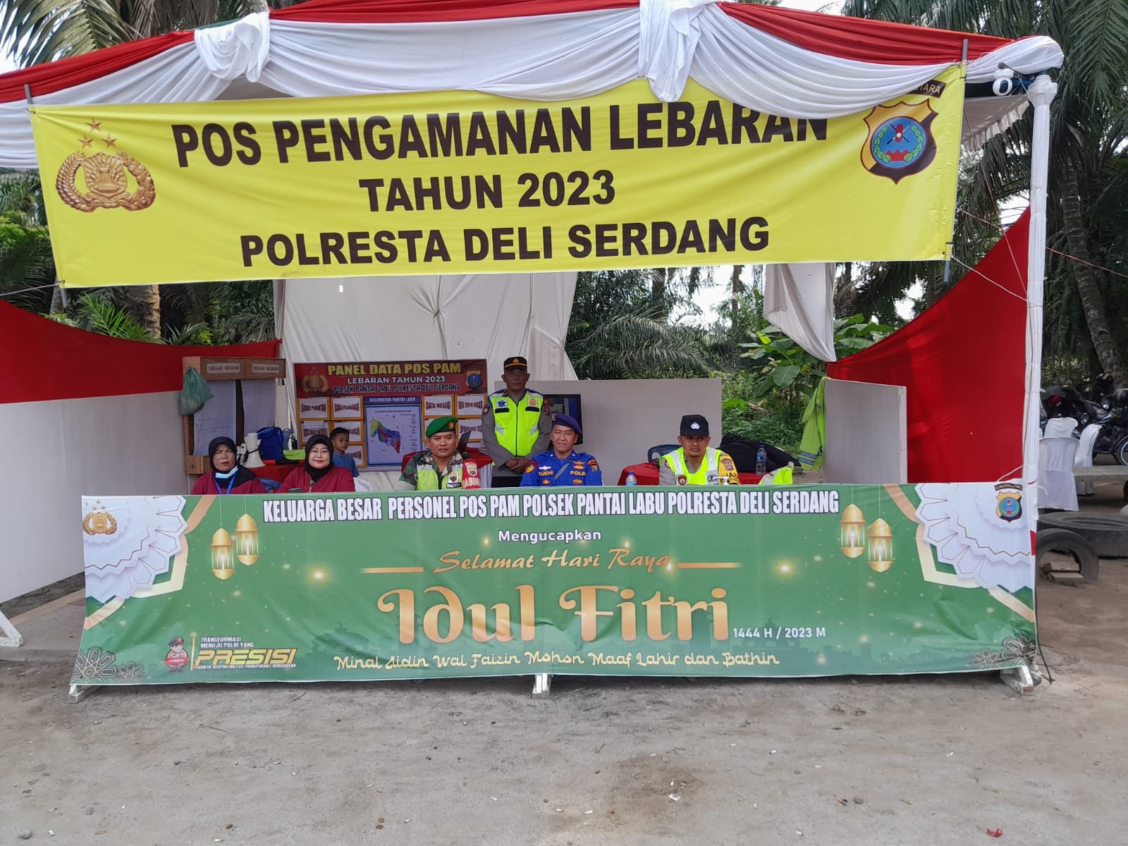 Operasi Ketupat Toba 2023 Polresta Deli Serdang Dengan TNI Dan Instansi Lainnya