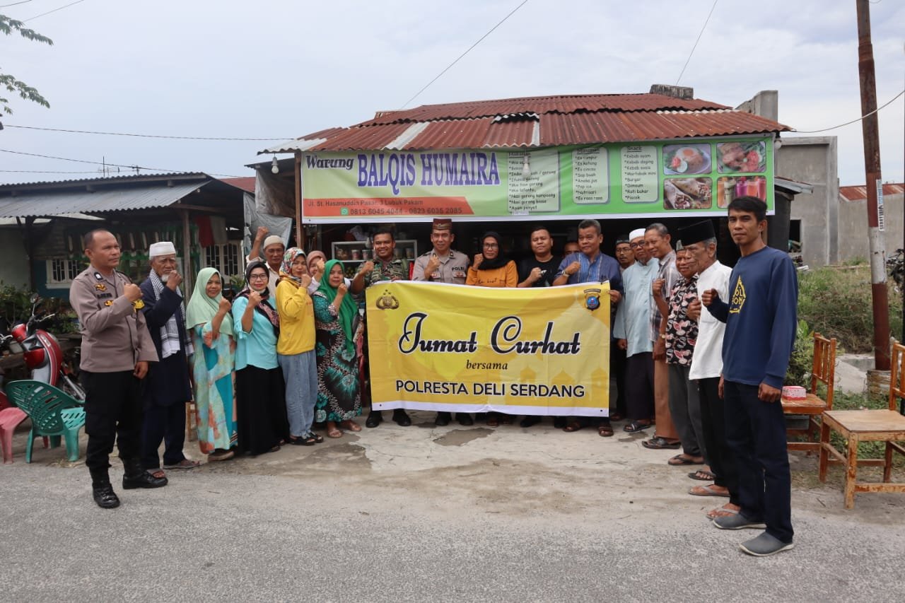 Bersama Warga, Polresta Deli Serdang Gelar Jum'at Curhat