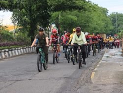 Kapolresta Deli Serdang Hadiri Fun Bike Dalam Rangka HUT ke 61 Korem 022/PT.