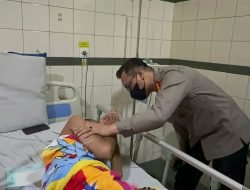 Kapolresta Deli Serdang Jenguk Personilnya Menderita Sakit Menahun