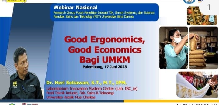 UBD Selenggarakan Webinar Nasional Tentang Good Ergonomics, Good Economics Bagi UMKM UBD Selenggarakan Webinar Nasional Tentang Good Ergonomics, Good Economics Bagi UMKM