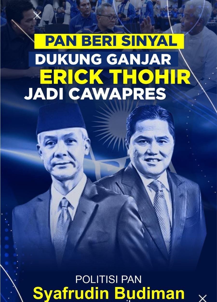 Politikus PAN Gus Din: Pertemuan Ganjar - Erick Adalah Komunikasi Politik Yang Positif Menuju Pilpres 2024 Politikus PAN Gus Din: Pertemuan Ganjar - Erick Adalah Komunikasi Politik Yang Positif Menuju Pilpres 2024
