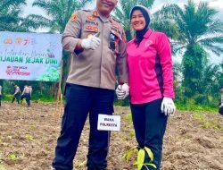 Polresta Deli Serdang Dan Jajarannya Giat Penanaman Pohon