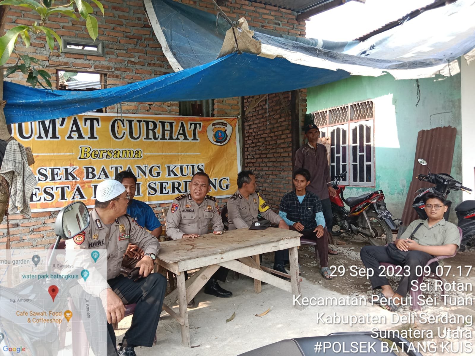 Polsek Batang Kuis Polresta Deli Serdang Giat Jum'at Curhat