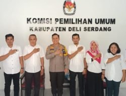 Jalin Silaturahmi, Kapolresta Deli Serdang Kunjungi KPU Dan Bawaslu Deli Serdang.
