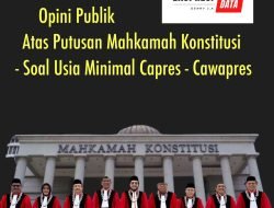OPINI PUBLIK ATAS PUTUSAN MK SOAL USIA MINIMAL CAPRES-CAWAPRES
