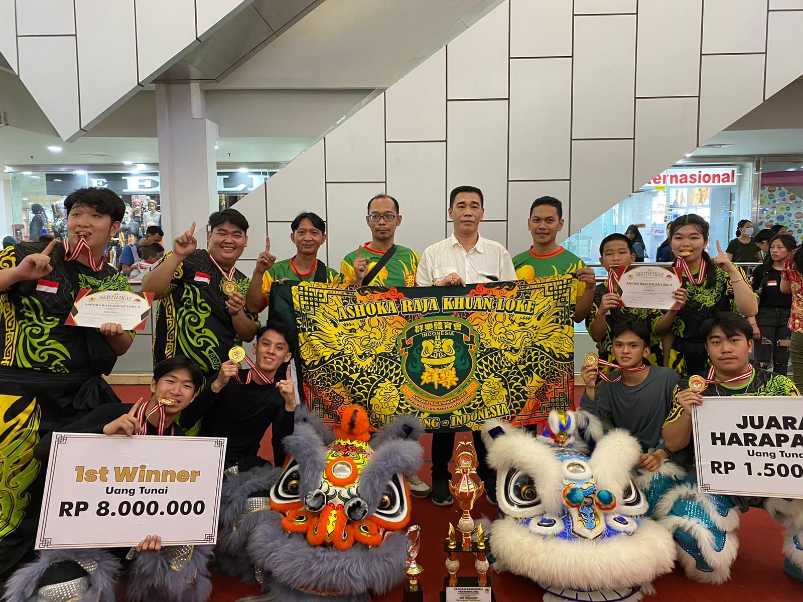 Kejuaraan Barongsai Pertama Kali Diadakan Oleh Fobi Sumsel Kejuaraan Barongsai Pertama Kali Diadakan Oleh Fobi Sumsel