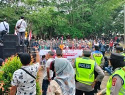 Ribuan Massa Tuntut Pj Bupati Banyuasin Dicopot, CACA Sumsel Kepung Gedung DPRD Banyuasin