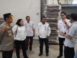 Kapolresta Deli Serdang Tinjau Gudang Logistik KPU Deli Serdang