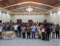 Silahturahmi Kapolresta Deli Serdang Dengan Insan Pers Unit Polresta Deli Serdang Dalam Rangka Mewujudkan Pemilu 2024 Aman dan Damai