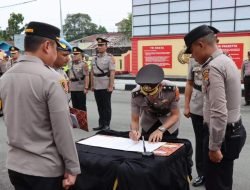 Kapolresta Deli Serdang Pimpin Sertijab 2 Kasat Dan 1 Kapolsek