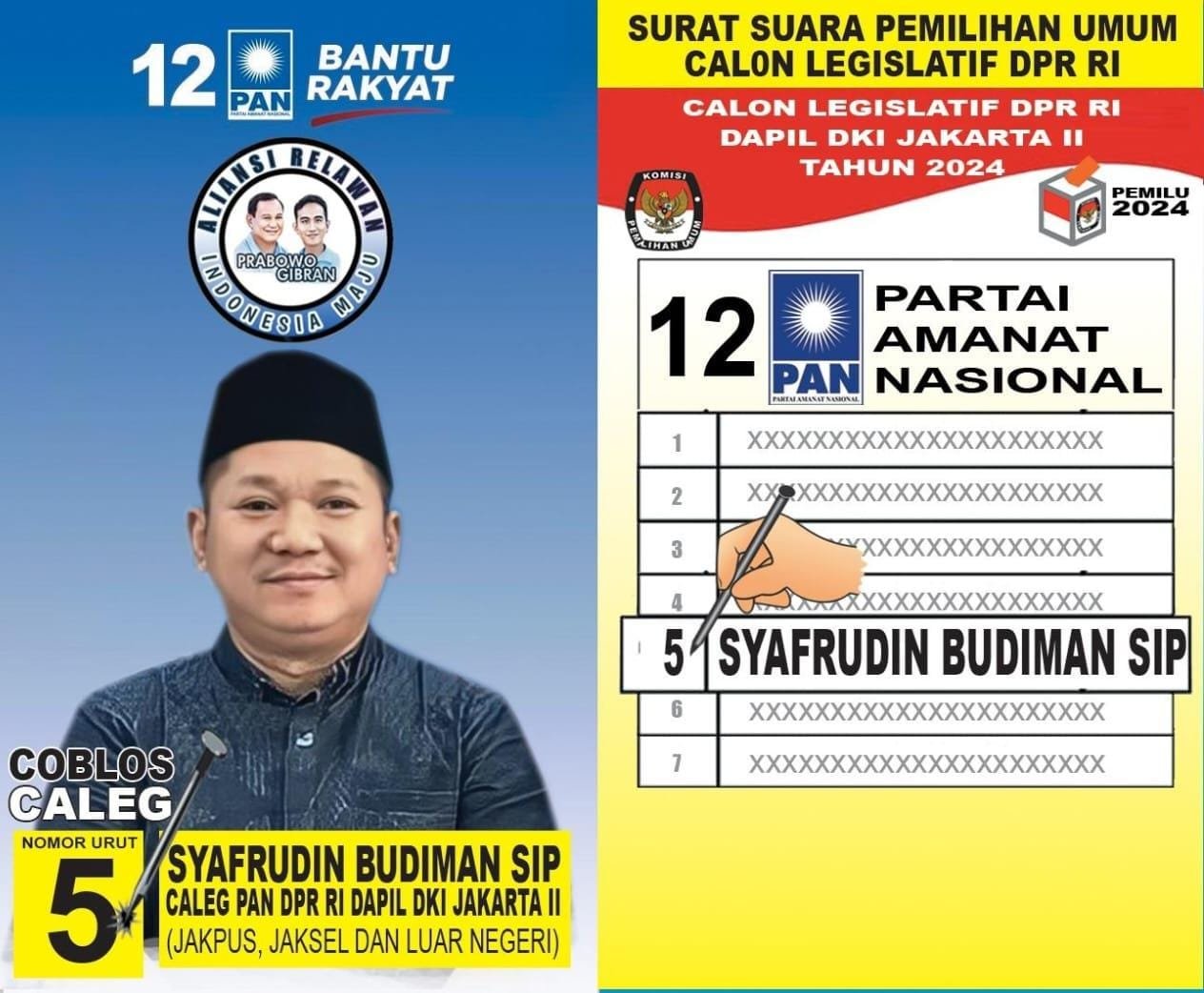 Syafrudin Budiman Caleg PAN DPR RI DKI Jakarta II No 5 Gelar Baksos Kesehatan, Sosialisasikan Program Prabowo-Gibran