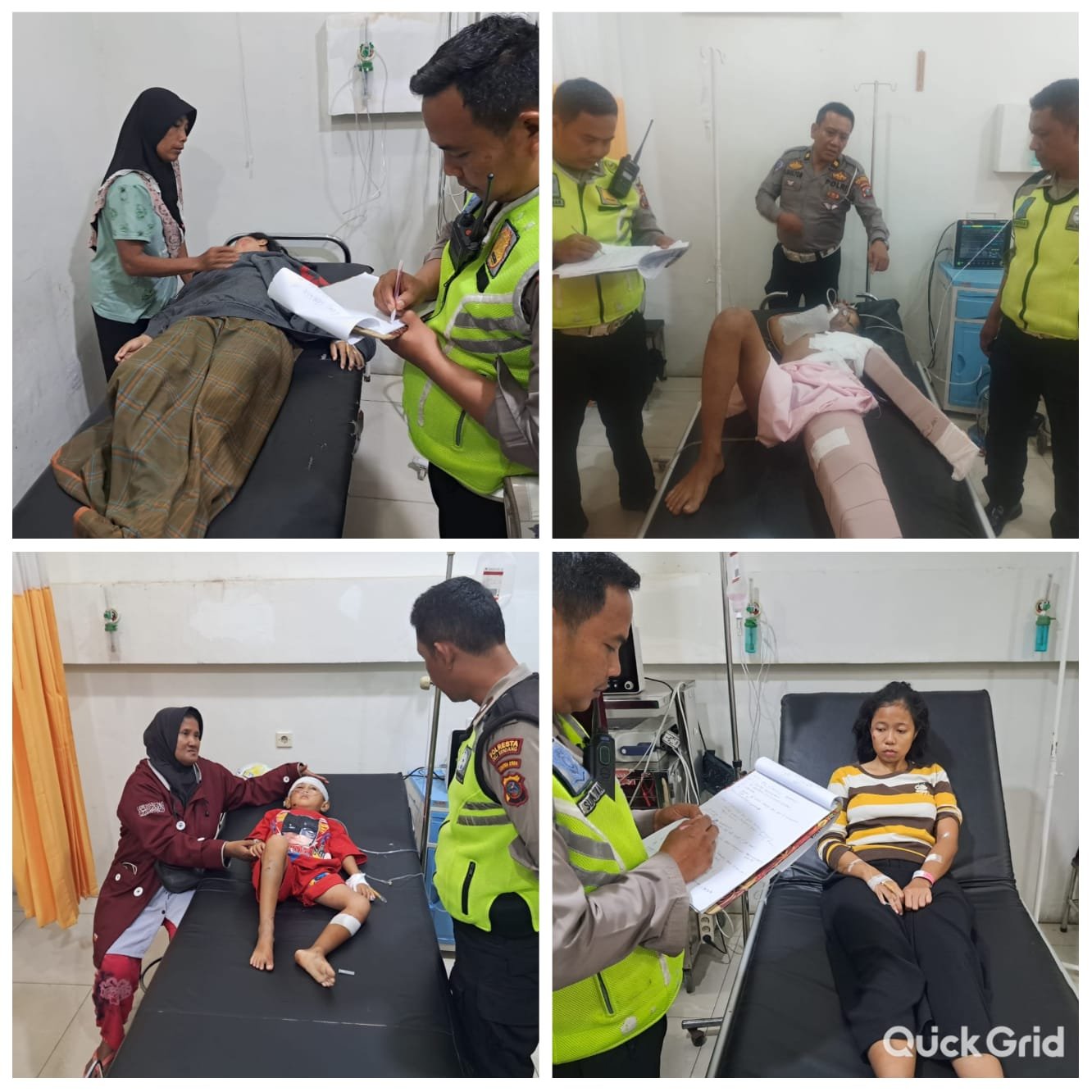 Tabrak Truk Berhenti, 4 Korban Luka-Luka