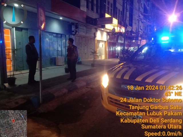 Sat Samapta Polresta Deli Serdang Giat Patroli Blue Light Sat Samapta Polresta Deli Serdang Giat Patroli Blue Light