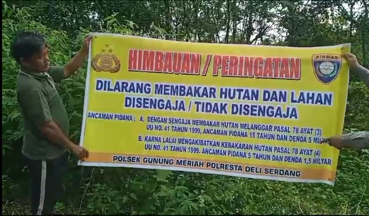 Polsek Gunung Meriah Himbau Pencegahan Karhutla Ke Masyarakat Polsek Gunung Meriah Himbau Pencegahan Karhutla Ke Masyarakat