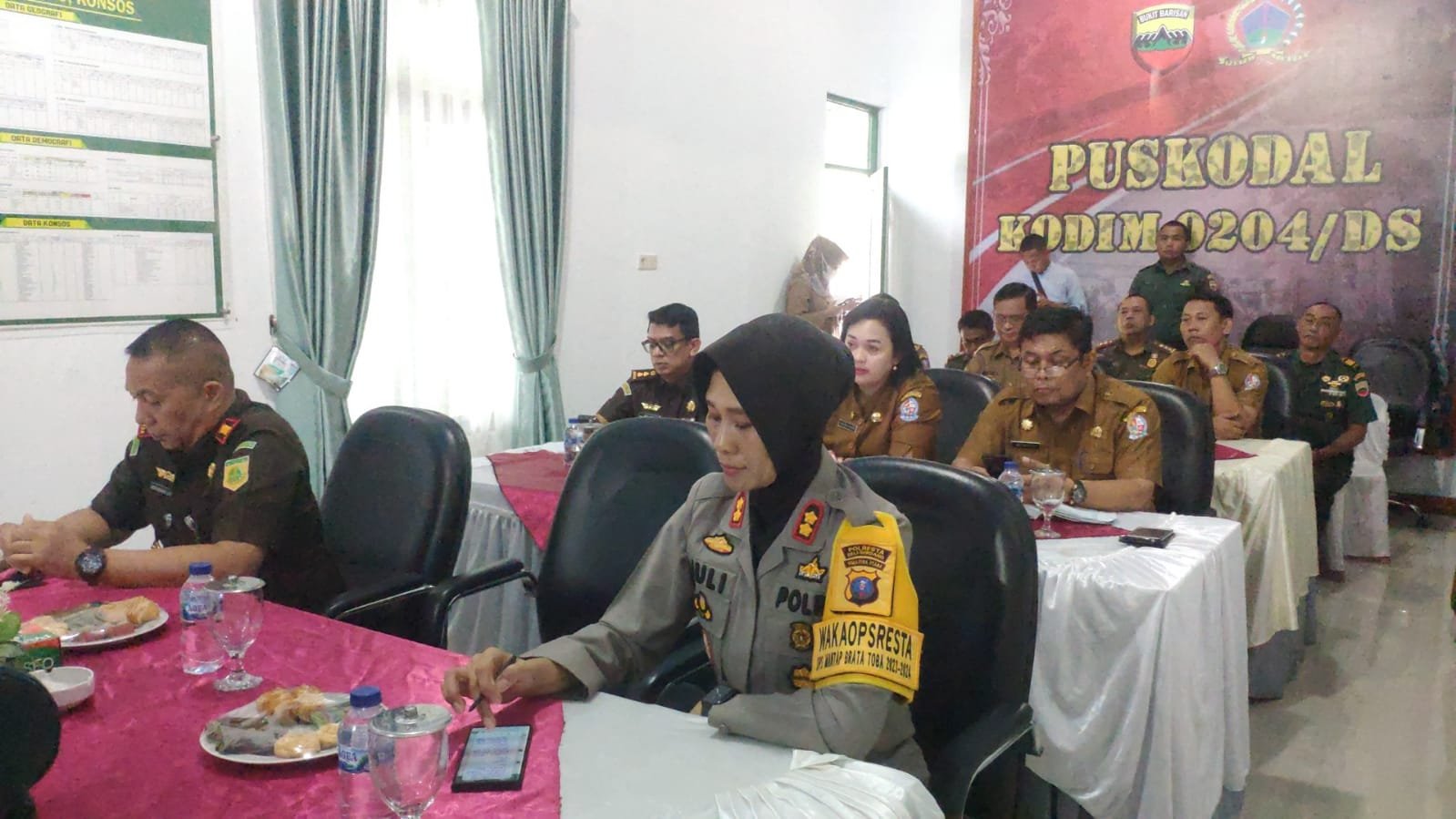 Wakapolresta Deli Serdang Hadiri Kegiatan Komunikasi Sosial Di Makodim 0204/DS