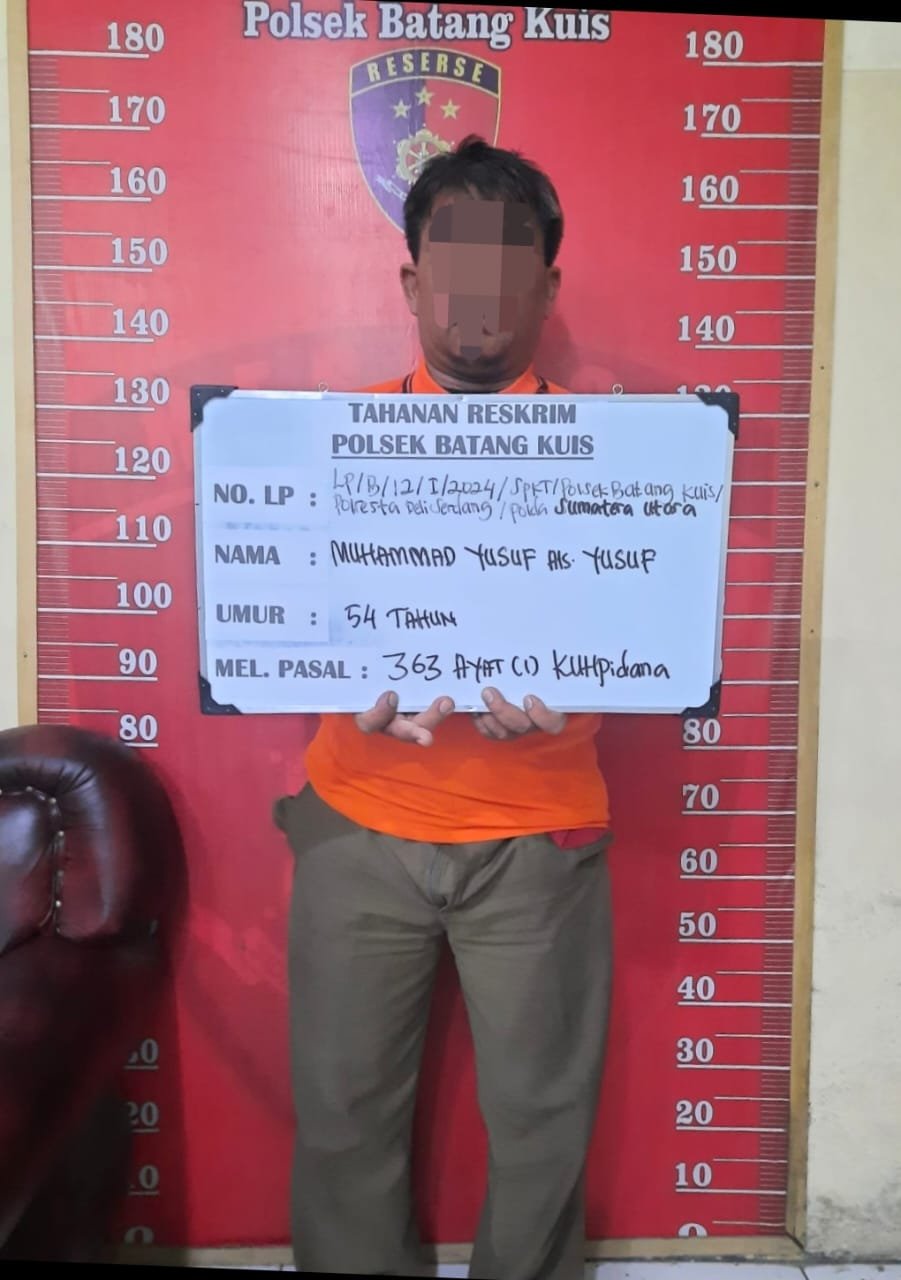 Maling Modus Petugas PLN Diciduk Polsek Batang Kuis