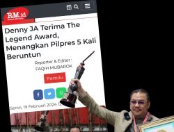 MENANGKAN CAPRES-CAWAPRES LIMA KALI BERUNTUN, DENNY JA TERIMA THE LEGEND AWARD