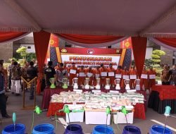 Polda Sumsel Musnahkan Barang Bukti Narkotika Sabu Seberat 108.997,91 Gram dan Ekstasi Sebanyak 134.487 Butir Bernilai 100 Miliar