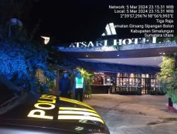 Polsek Parapat Gelar Blue Light Patrol, Jamin Keamanan Malam Hari di Simalungun