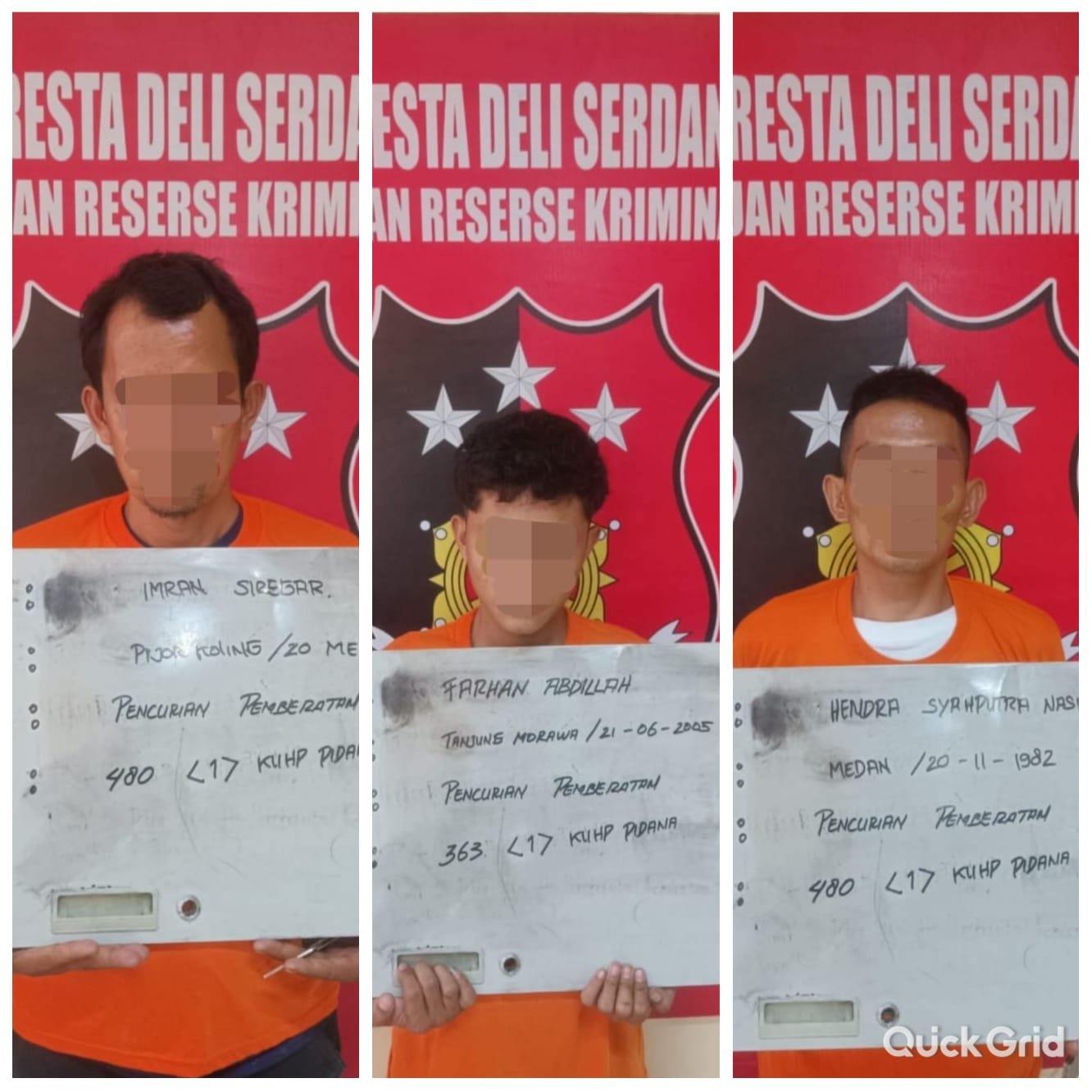 Tim Jatanras Polresta Deli Serdang Ringkus 3 Pelaku Curanmor Tim Jatanras Polresta Deli Serdang Ringkus 3 Pelaku Curanmor