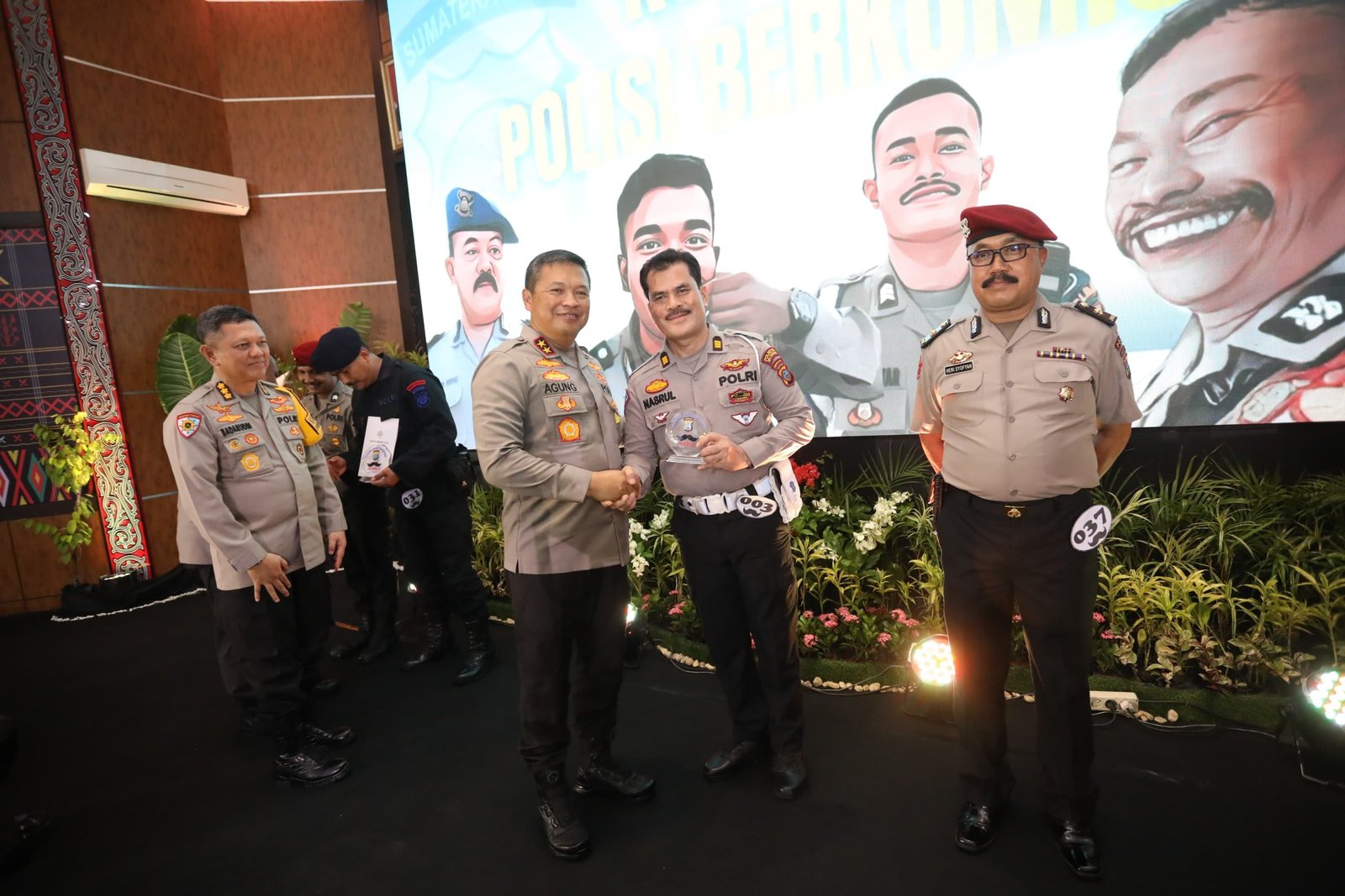 Kontes Polisi Berkumis, AKP Nasrul Kanit Kamsel Sat Lantas Polresta Deli Serdang Raih Juara lll
