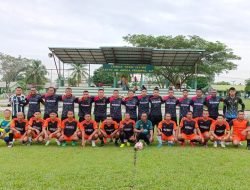Batalyon Infanteri 121/MK Gelar Pertandingan Sepak Bola Persahabatan
