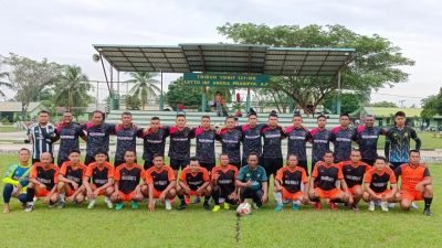 Batalyon Infanteri 121/MK Gelar Pertandingan Sepak Bola Persahabatan