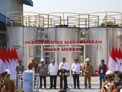 Pangdam I/BB Dampingi Presiden RI Resmikan Pabrik Minyak Makan Merah Pagar Merbau