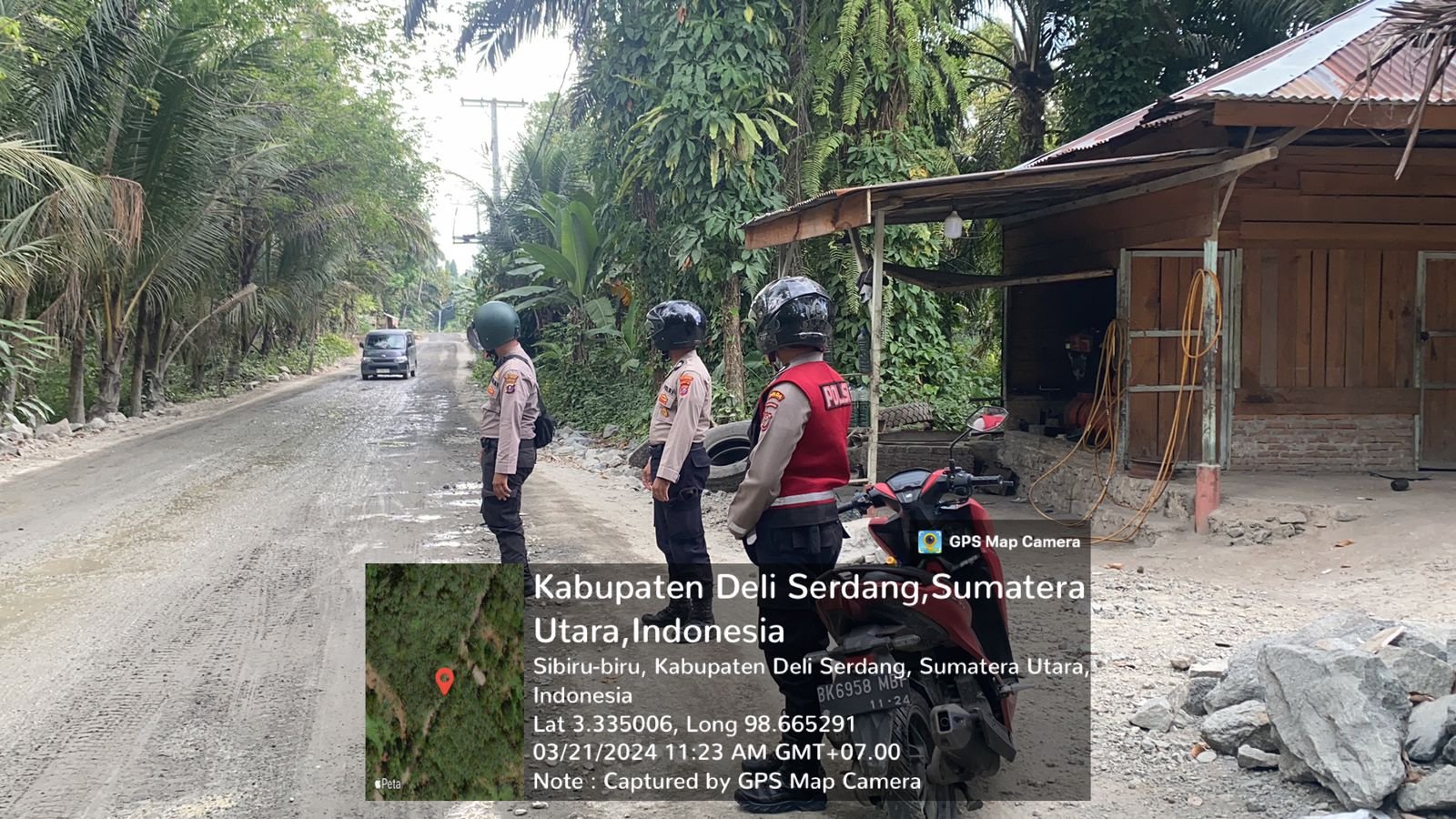 Polresta Deli Serdang Giat Patroli Pengawasan Penyiraman Jalan Kendaaraan Meterial Bendungan Lau Simeme Polresta Deli Serdang Giat Patroli Pengawasan Penyiraman Jalan Kendaaraan Meterial Bendungan Lau Simeme