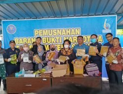 Narkotika Sabu-Sabu sebanyak 1.991 gram dan Ganja sebanyak 20.476,27 Di Musnahkan di BNNP