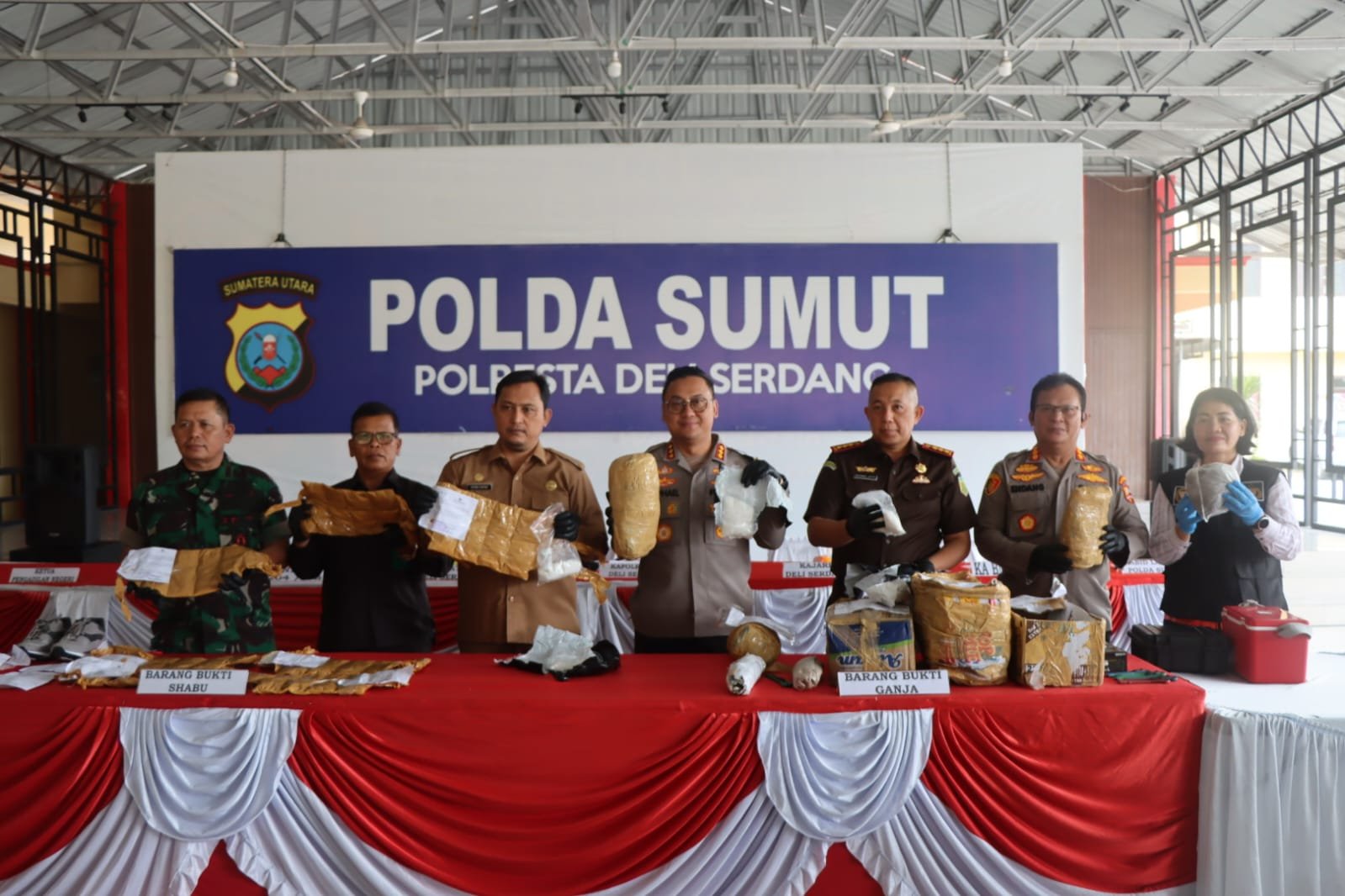 Polresta Deli Serdang Tangkap 167 Tersangka Narkoba