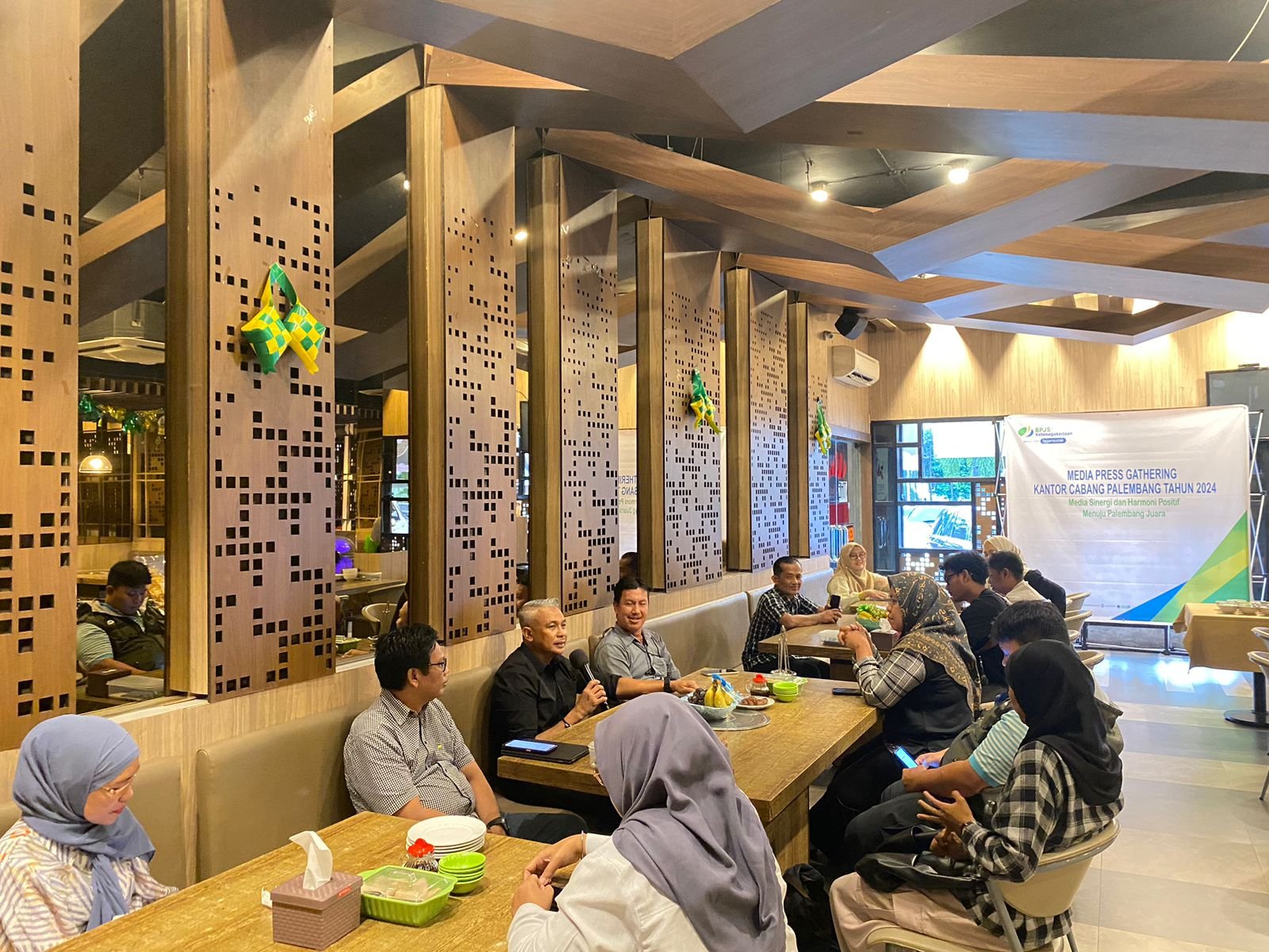 BPJS Ketenagakerjaan Gelar Media Gathering Dengan Penuh Keakraban, Ini Hal Disampaikan Kepala Kancab Utama B Palembang