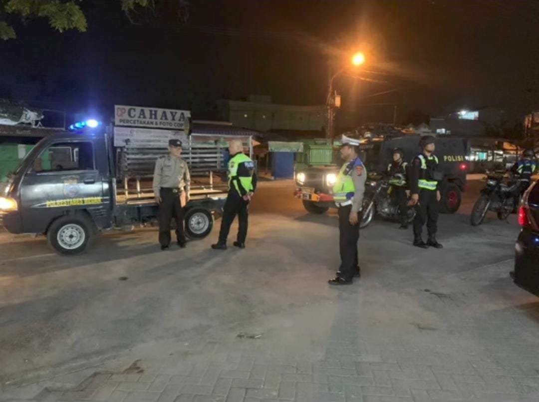Polsek Pancur Batu Dan Brimob Polda Sumut Rutin Patroli Malam