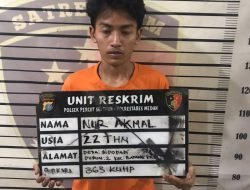 Bakar Toko Sambil Maling, Diciduk unit Reskrim Polsek Percut Sei Tuan