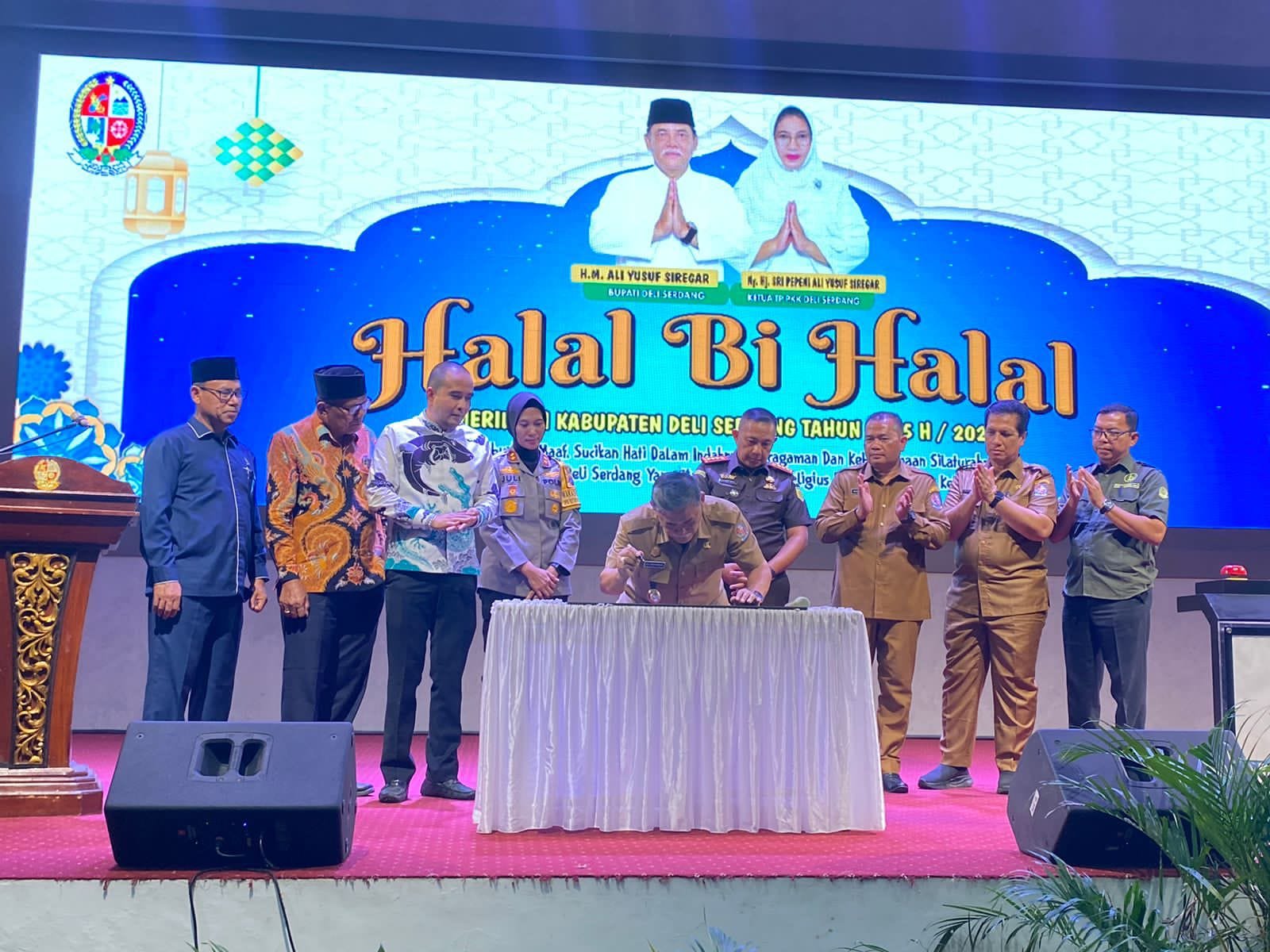 Halal Bi Halal Bulan Syawal 1445 H, Sekaligus Peresmian GRAHA Bhinneka Perkasa Jaya Kabupaten Deli Serdang
