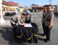 Kapolresta Deli Serdang Pimpin Sertijab Kabag SDM