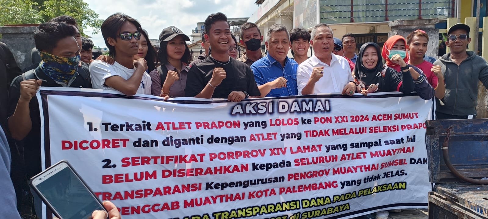 Ada Apa, Atlet Muaythai Mendatangi KONI Sumsel